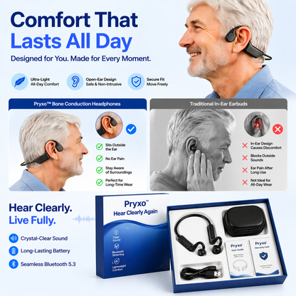 🌎Ends Today: 70% OFF!⏰👂Revitalize your ears again💖 💥 LIMITED TIME OFFER!🔥Advanced Bone Conduction Smart Hearing Headphones